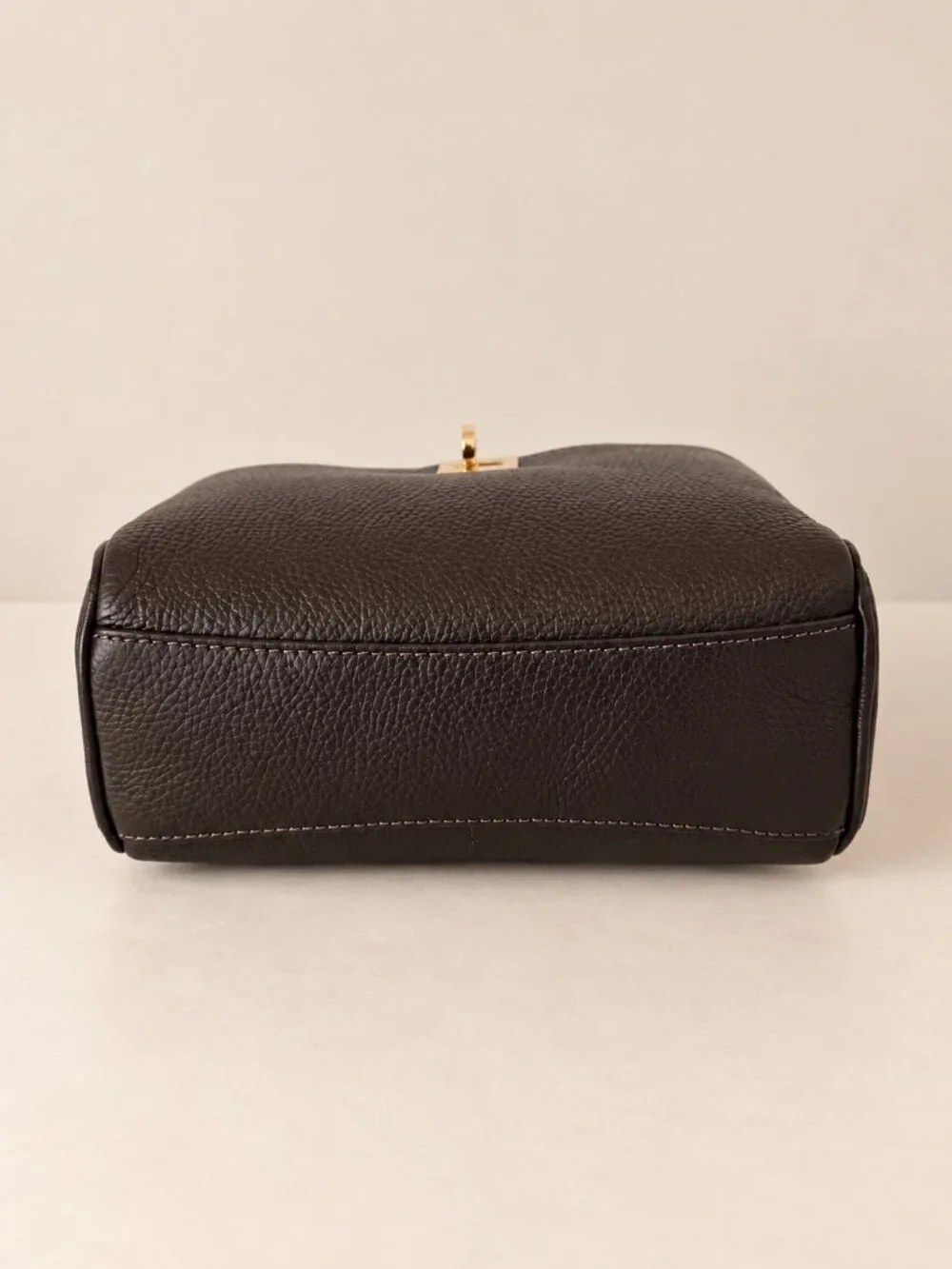 Dark Brown Genuine Leather Crossbody Bag, Italian Leather Shoulder Bag